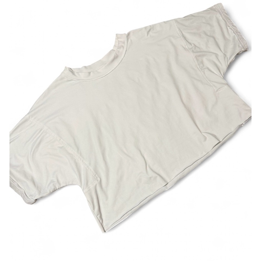 Plain Off-White Short Sleeve Tee